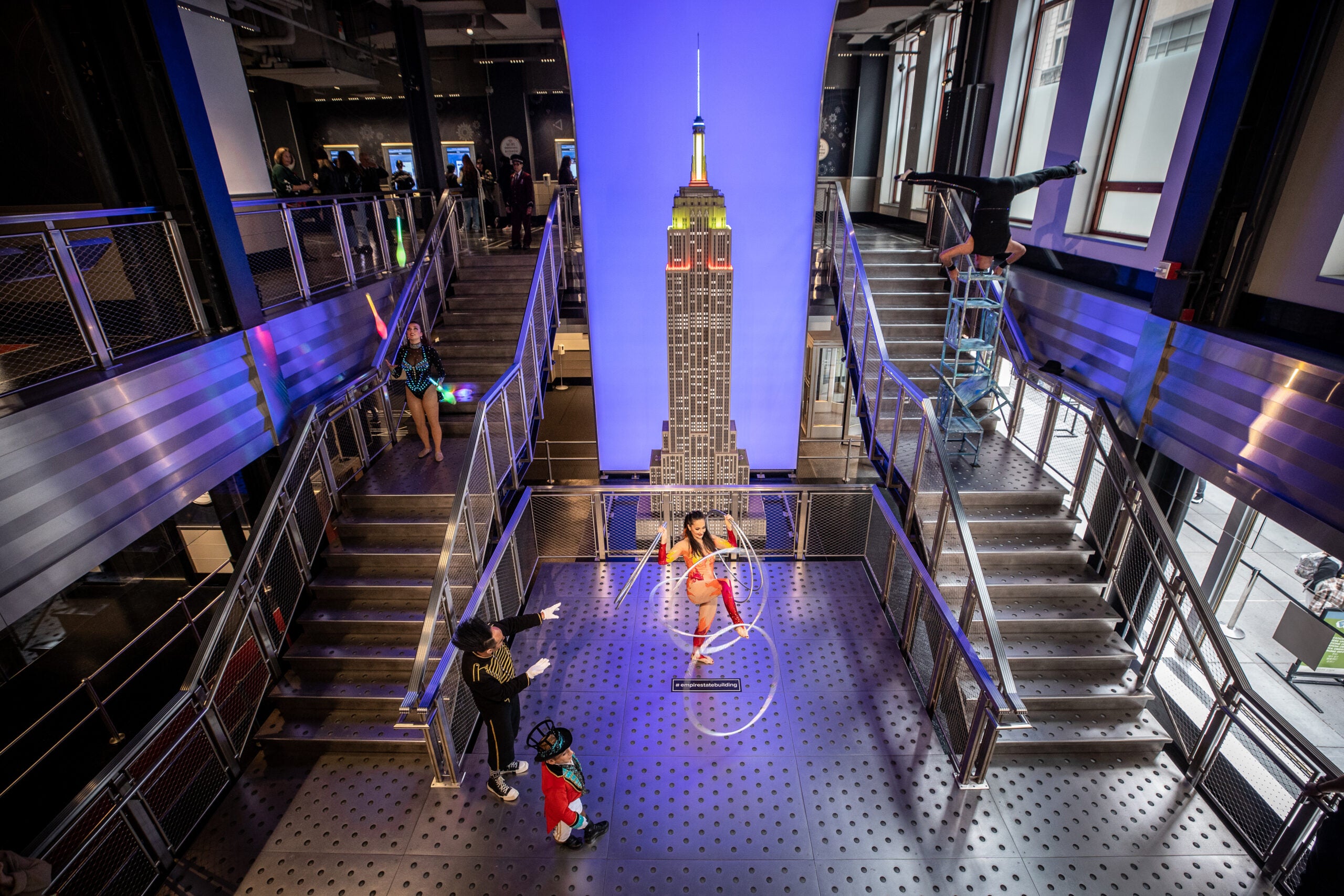 April 15, 22, 2022.Meta Robinson attend the Empire State lighting